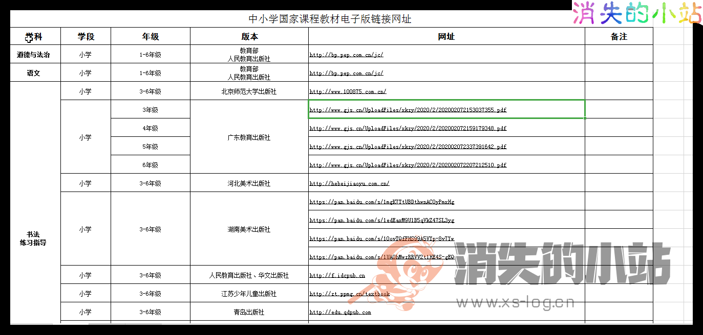 中小学国家课程教材电子版